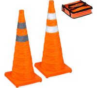 relaxdays Pylônes pliables 70 cm, lot de 2