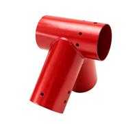 Relaxdays Connecteur en A pour balançoire en Acier revêtu, Angle 90°, pour Bois Rond Ø100 mm, Rouge 20x20x20 cm