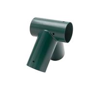 Relaxdays Connecteur pour balançoire en A, Acier Vert, Angle 100°, pour poteaux Rond Ø100 mm, 20x20x20 cm