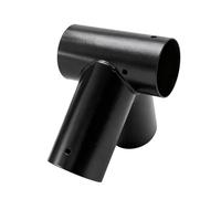 Relaxdays Connecteur de balançoire en Forme A pour Bois Rond Ø100 mm, Acier Noir, Angle 100°, 20x20x20 cm