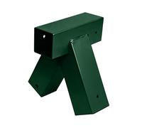 Relaxdays Raccord pour balançoire en Forme en A, Acier revêtu, 90° pour Bois 90x90 mm, Vert, 19x27x19 cm
