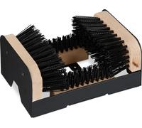 relaxdays Raclette à chaussures avec brosses circulaires
