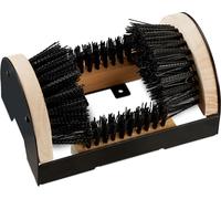 relaxdays Raclette à chaussures avec brosses circulaires