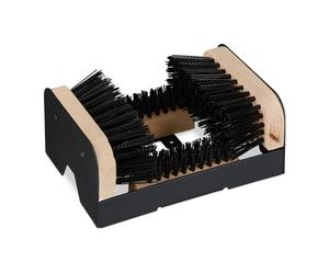 Relaxdays Racloir à chaussures avec brosses autour