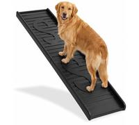 Relaxdays Rampe pour Chien Pliable, H x L x P: 15 x 154 x 39 cm, polypropylène, Aide à l'accès Voiture/lit/canapé, Noir