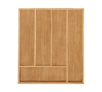 Relaxdays Range-couvert bambou 5 compartiments