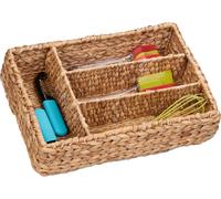 relaxdays Range-couverts 4 compartiments