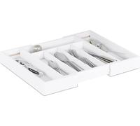 relaxdays Range-couverts blanc 1 pce