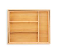 Relaxdays Range-couverts extensible en bambou