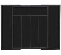 relaxdays Range-couverts extensible en bambou