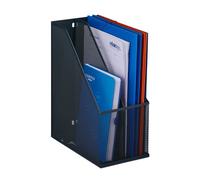 Relaxdays Range-revues 2 compartiments anthracite