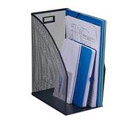 Relaxdays Range-revues, Format A4, Design Maille, HxLxP: 32x16x24,5 cm, Bureau, Porte-Documents, métal, Anthracite