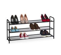 Relaxdays Rangement à chaussures métal 12 paires