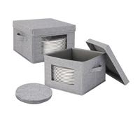 Relaxdays Rangement assiettes lot de 2