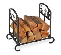 relaxdays Étagère à bois de cheminée pliable