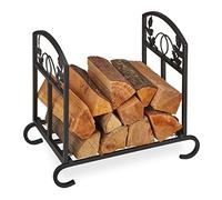 relaxdays Étagère à bois de cheminée pliable