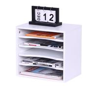 Relaxdays Rangement de documents 5 compartiments