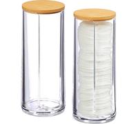 relaxdays Rangement des cotons-tiges, lot de 2
