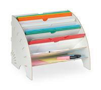 Relaxdays Rangement documents avec 6 compartiments