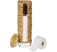 relaxdays Rangement du papier toilette 4 rouleaux