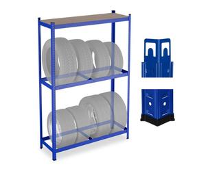 Relaxdays Rangement pour 8 pneus