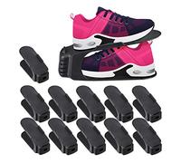 Relaxdays Rangement pour Chaussures, Lot de 48, Anti-dérapant, Support pour Chaussures Dames, superficie l x P 9,5 x 24 cm, Noir