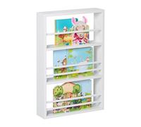 Relaxdays Rangement pour la Chambre de Votre Enfant, Montage Mural, 3 Niveaux, H x L x P : 60 x 40 x 10 cm, Blanc