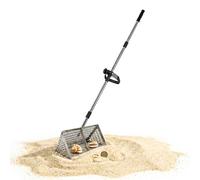 Relaxdays Râteau de plage inox extra-large