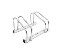 Relaxdays 10013778 Râtelier de vélo Mixte Adulte, Argenté, Standard