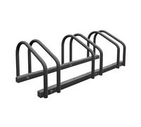 Relaxdays Râtelier pour 3 vélos, Roues de Largeur 60 mm Max., Porte-vélos en métal, Anthracite