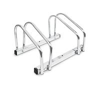 Relaxdays 10013778 Râtelier de vélo Mixte Adulte, Argenté, Standard