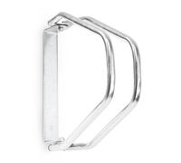 Relaxdays Râtelier vélo VTT H x l x P: 32,5 x 9 x 28,5 cm système range-vélo Parking support pour 1 vélo Métal fixation au sol ou murale porte-vélo, argent