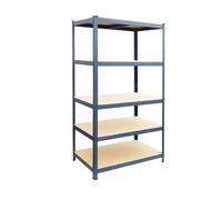 Relaxdays Rayonnage métal 5 niveaux