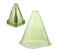 Relaxdays Reaxdays Cloche à Salade, Lot de 32, PVC, Protection Contre Le Gel et Les escargots, HLP : 22 x 19 x 19 cm, Verte