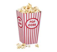 Relaxdays Récipients pop-corn en carton lot de 48