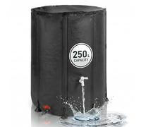 Relaxdays récupérateur d'eau Pliable 250 L, Jardin & Balcon, Noir