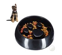 Relaxdays Relaxdays Gamelle d'alimentation pour nourriture lente pour chat et chien Noir