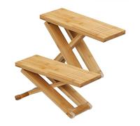 relaxdays Tabouret de toilette pliable en 2 parties