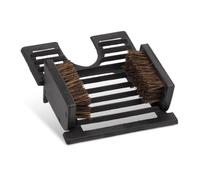 Relaxdays Retire-bottes, en fonte, avec brosses, lave-chaussures, style ancien, extérieur, noir