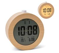 Relaxdays Réveil numérique bois