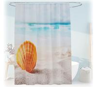 relaxdays Rideau de douche 180x200 cm avec motif
