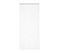 Relaxdays Rideau Fils, Lot de 3, Rideau de Porte ou fenêtre, 90x245 cm, Rideau Spaghetti, pour Tringle, Peut être Raccourci, Blanc