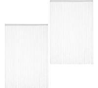 relaxdays Rideau de fils, lot de 2