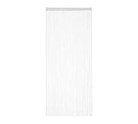 Relaxdays Rideau Fils, Lot de 3, Rideau de Porte ou fenêtre, 90x245 cm, Rideau Spaghetti, pour Tringle, Peut être Raccourci, Blanc