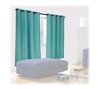 Relaxdays Rideaux Jeu de 2, Opaque,Chambre à Coucher, Rideaux d’assombrissement, avec Motifs, 175x135, Vert