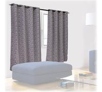 relaxdays Rideaux, set de 2 avec motif