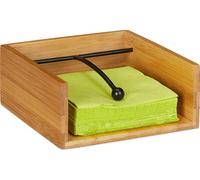 relaxdays Rond de serviette en bambou