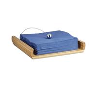 relaxdays Rond de serviette en bambou avec lest