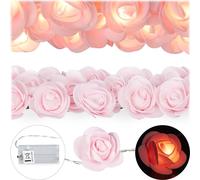 relaxdays Roses Guirlande lumineuse