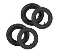 Relaxdays Roue brouette avec chambre à air, lot de 2 pneus rechange 3.50-8 pouces, pneumatiques, jusqu’à 154 kg, noire